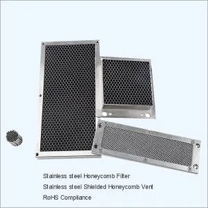 Filtr o strukturze plastra miodu SS i pomieszczenie do testowania EMC Ekranowany otwór wentylacyjny o strukturze plastra miodu